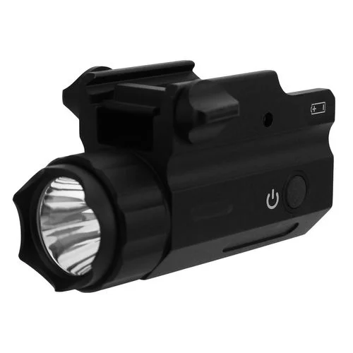 TacFire FLP360C Pistol Compact Size Clear 360 Lumens Black Aluminum