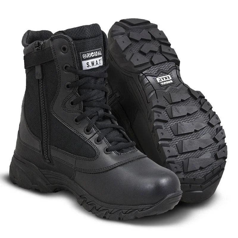 Tactical Police Chase 9″ Waterproof Boots Side-Zip – 132001