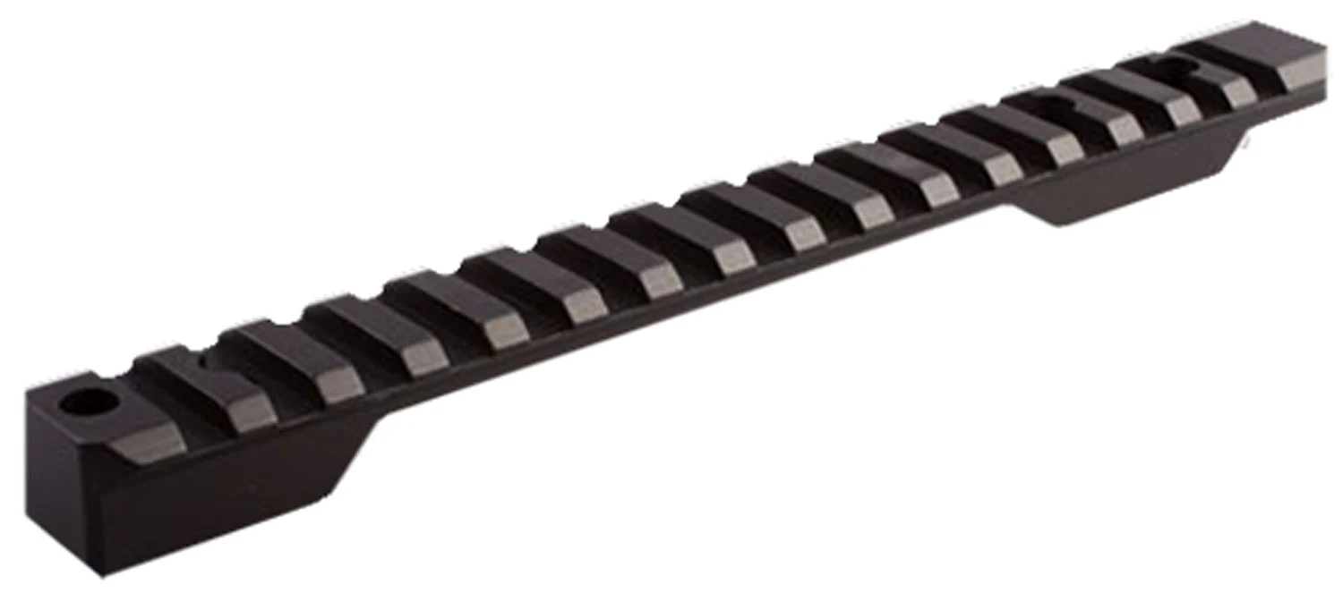 Talley PLO258700 Remington 700 Picatinny RailBlack Anodized Long Action 0 MOA