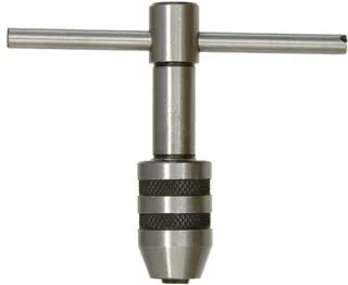 Tap handle, accepts 1/4" to 1/2" diameter taps