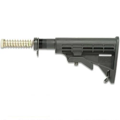 Tapco 16763 INTRAFUSE T6 AR-15 Mil-Spec Complete Stock Assembly Kit Polymer Black