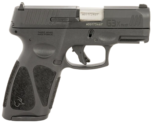 Taurus G3X Compact 9mm, 3.26" Barrel, Black, Integrated Picatinny Rail, 10rd