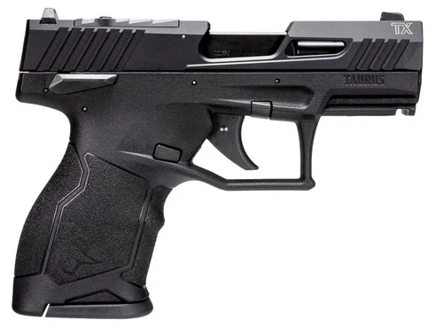Taurus TX22 22 LR , 3.6" Black Threaded Barrel, Black Serrated Slide, Black Polymer Frame Picatinny Rail, 5x13rd Mags