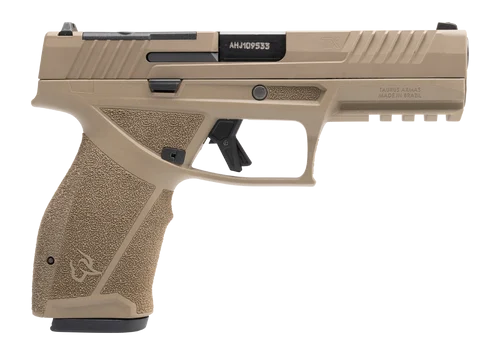 Taurus TX9 9mm, 4.5" Barrel, Flat Dark Earth, Thumb Safety, 17rd, 1 Magazine