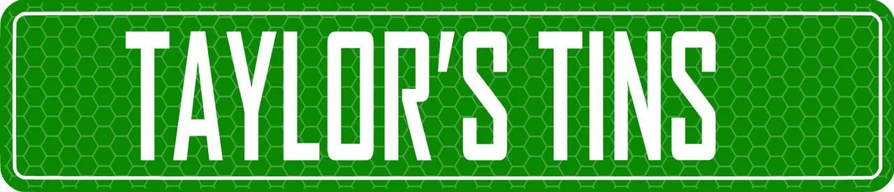 Taylor’s Tins™ Custom Street Sign, Green