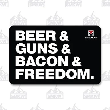 Tekmat Gun Cleaning Mat Beer Guns Bacon and Freedom TEK-R17-BGBF