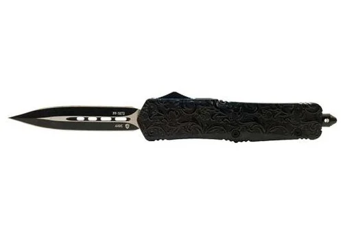 Templar Knife Out The Front Maiden, 3.5" Blade, Gloss Black