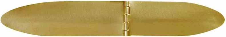 Tennessee Banana Patchbox, with spring, brass, 7-3/8" overall length, includes screws
