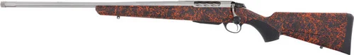 Tikka T3x Roughtech 308 Win 3rd,24.30" Stainless Fluted Threaded Barrel, Stainless Steel Drilled & Tapped Receiver, Ember Roughtech Synthetic Stock, Left Hand