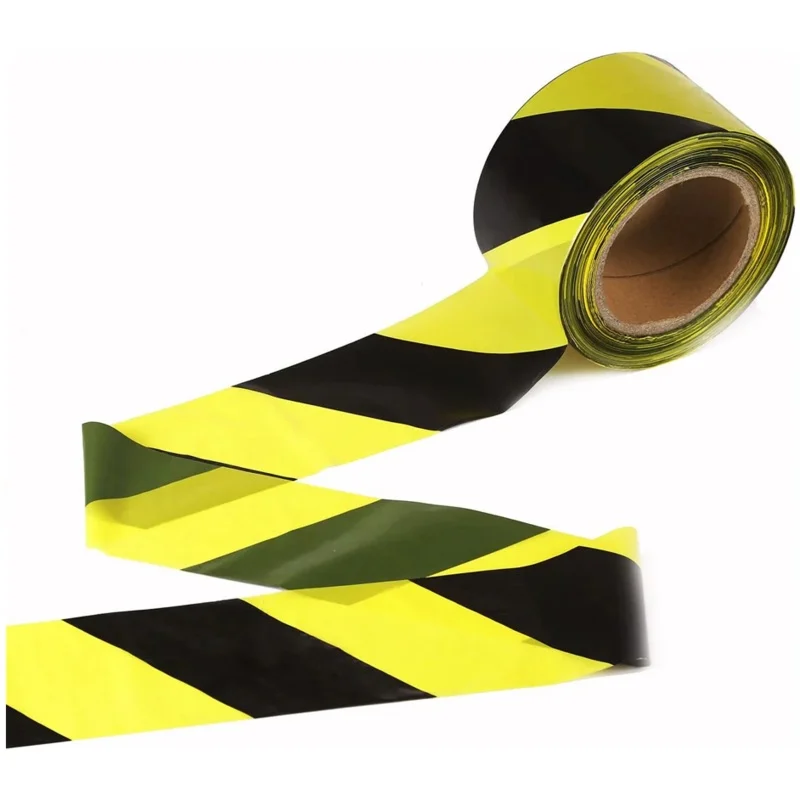 TL-Lift Barricade Warning Black/Yellow Tape 3″