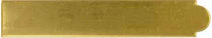 Toeplate, 5" long, brass