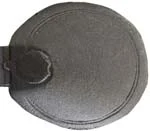 Top jaw for 1746 Willets ~ First Model Brown Bess, wax cast steel, 1.3" x 1.25" oval, as cast