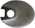 Top jaw, .88 x 1.1", wax cast steel, .26" hole, as cast