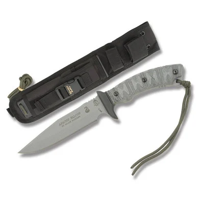 TOPS Apache Falcon Fixed Knife 6.25in Plain Tactical Gray Clip Point TPAFAL01