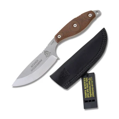 TOPS Scandi Woodsman Fixed Blade Knife TPSWOOD35