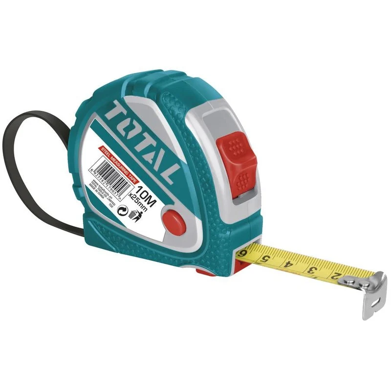 Total Steel Tape Measure (Rubber Cover)
