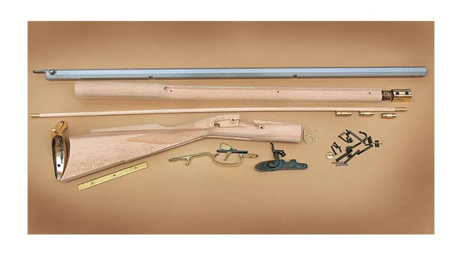 Traditions Black Powder Kentucky Rifle DIY Build Kit .50 Cal 33.5" White Barrel Select Hardwood