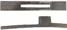 Trigger plate only, for scroll back trigger, as cast