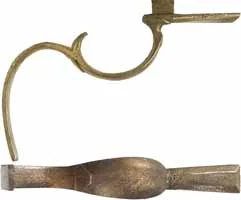 Triggerguard,American flint pistol,sand cast brass