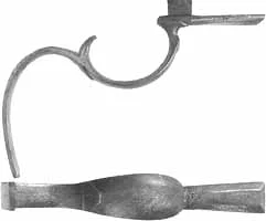 Triggerguard,American flint pistol,sand cast nickel silver