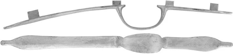 Triggerguard, French Tulle fusil de chasse, patterned from a antique,wax cast steel