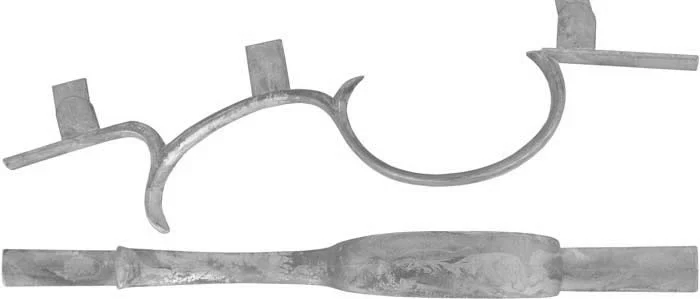 Triggerguard,H. E. Leman Indian Trade rifle,wax cast steel