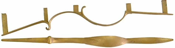 Triggerguard, Virginia Style, wax cast brass