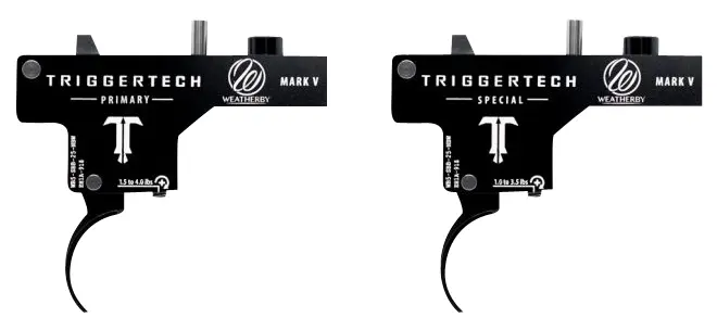 TriggerTech WM5SBB13NBF SpecialSingle-Stage Flat Trigger with 1-3.50 lbs Draw Weight & Black PVD Finish for Weatherby Mark V