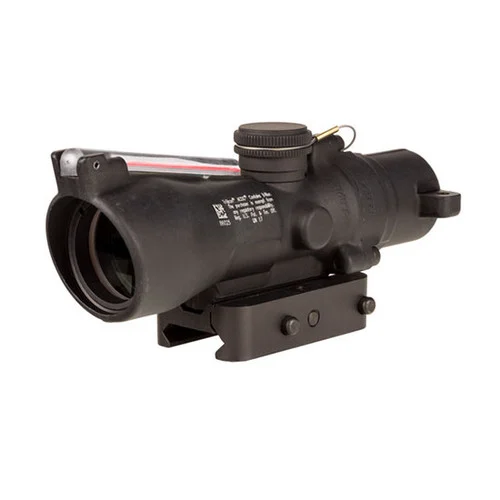 Trijicon 3X24 Compact ACOG, Low Height, Dual Illum Red Horseshoe/Dot .223/55Gr. Ballistic Reticle, Q-Loc Mount