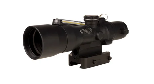 Trijicon Compact ACOG 3x30mm, Black, Dual Illuminated Amber Chevron, 308WIN
