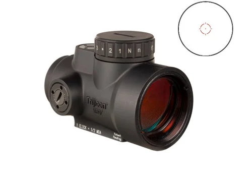 Trijicon MRO HD Red Dot, 1X25, 68MOA Circle With 2MOA Center Dot, Black, No Mount