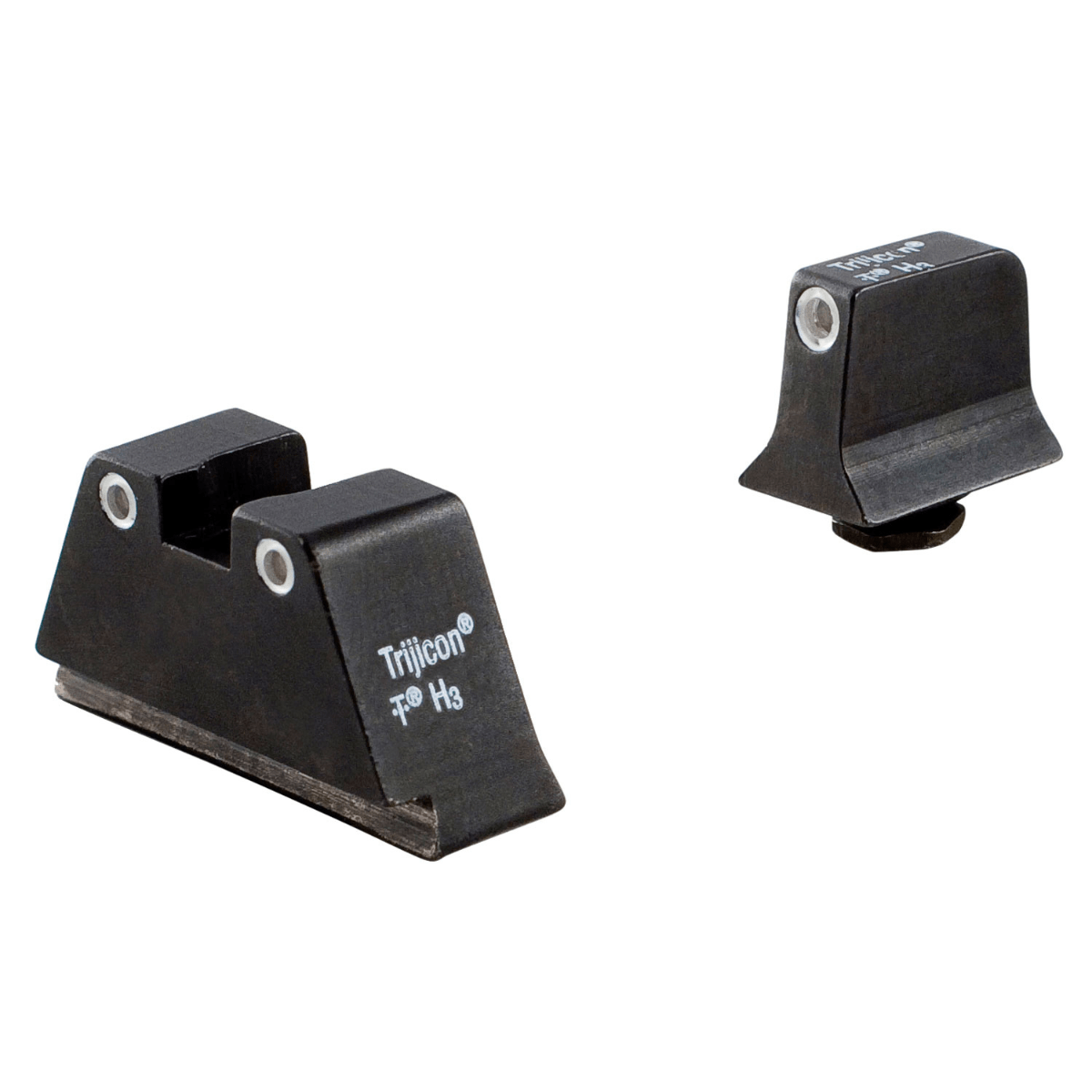 Trijicon Suppressor/Optic Height Sights, Green/Tritium White Outline Front Sight-Green/Tritium White Outline Rear Sight Glock 20/21 Large Frame – 600689