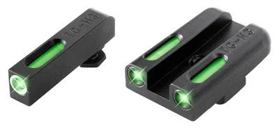 TRUGLO SIGHT SET FOR GLOCK 42/43 FX TRITIUM/FIBER OPT GRN