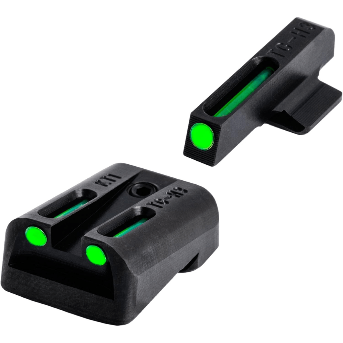 TruGlo TFO Sights, Green Tritium Fiber Optic Front Sight-Green Tritium Fiber Optic Rear Sight Kimber 1911 – TG131KT
