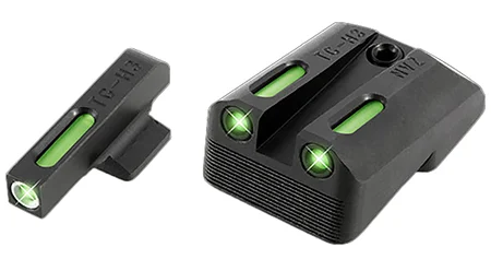 TruGlo TG13NV1A TFXBlack | Green Tritium & Fiber Optic White Outline Front Sight Green Tritium & Fiber Optic Rear Sight