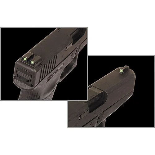 TruGlo TG231N1 Tritium Black | Green Tritium Front Sight Green Tritium Rear Sight