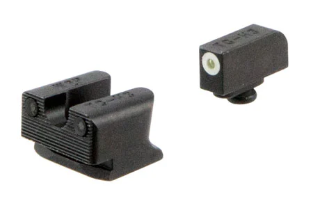 TruGlo TG231W2W Tritium ProBlack | Green Tritium White Outline Front Sight Green Tritium Rear Sight