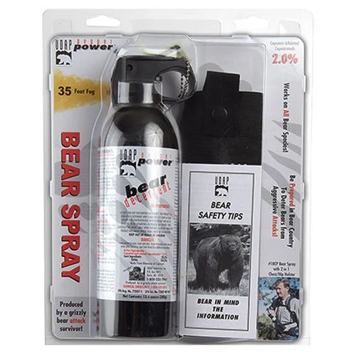 UDAP 18CP Magnum Bear Spray with Chest Holster 308gr OC Pepper Up to 35 ft Range