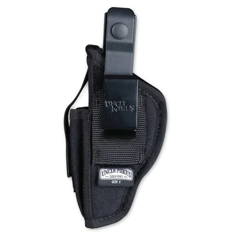 Uncle Mike’s Sidekick Holster Ambidextrous Kodra Black w/ Cartridge Loop 3″ Taurus Judge/S&W Governor