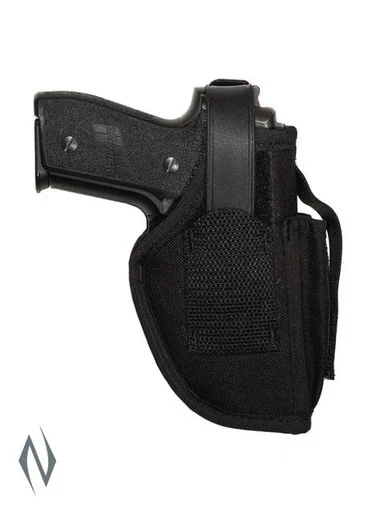 UNCLE MIKES AMBIDEXTROUS SIDEKICK HOLSTER BLACK SIZE 16 + MAG POUCH
