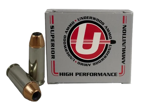 Underwood Ammo 10mm 150gr, Jacketed Hollow Point, 20rd Box