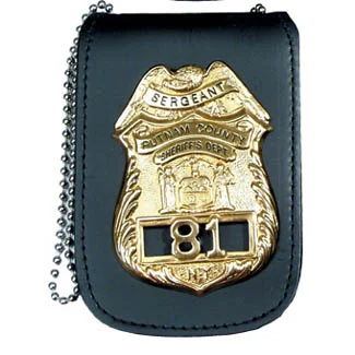 Universal Badge & ID Neck Holder w/ Magnetic Closure, P