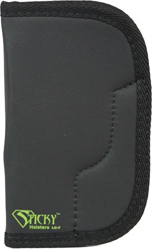 UP TO 4" BARREL RH/LH BLACKSTICKY HOLSTERS LARGE REVOLVER