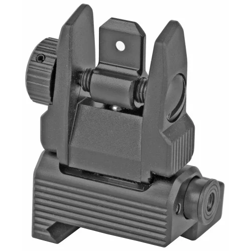 UTG, Accu-Sync Spring-loaded AR-15 Flip-up Rear Sight, Black