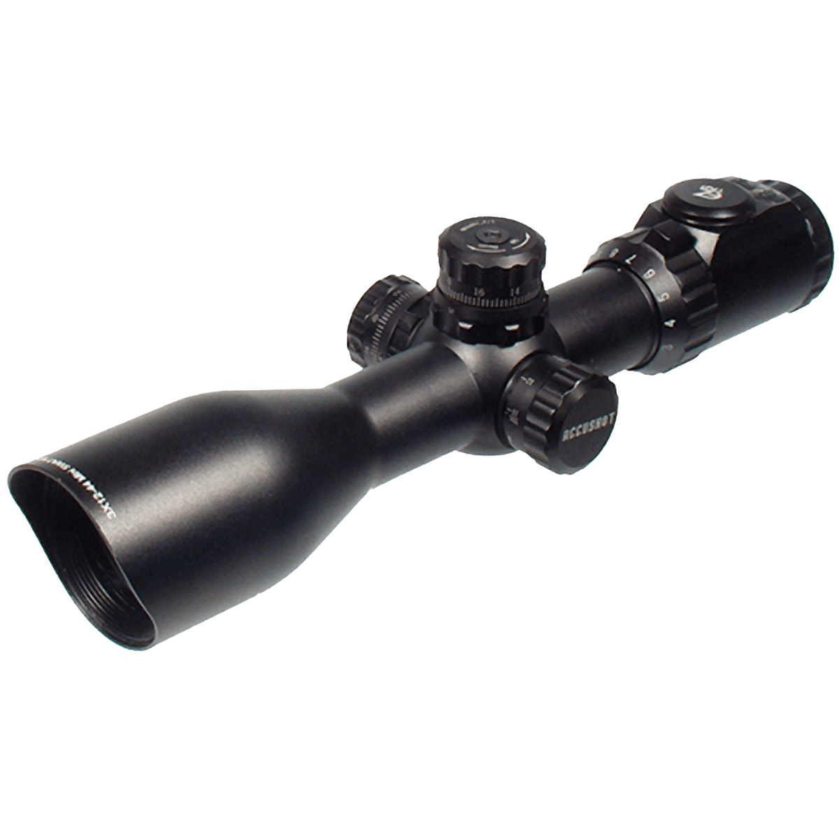 UTG Accushot 3-12x 44mm Rifle Scope with 30mm Tube Illuminated Mil-Dot Reticle – SCP3UM312AO
