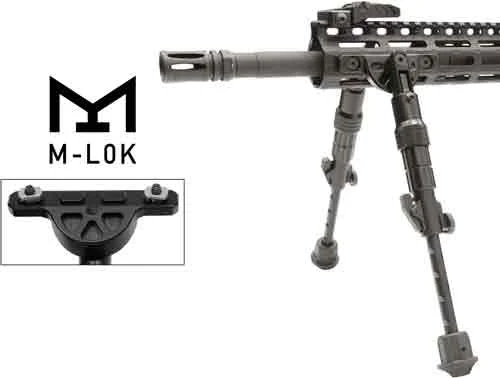 UTG BIPOD RECON FLEX M-LOK MATTE BLK CENTER H 8.0"-11.8"