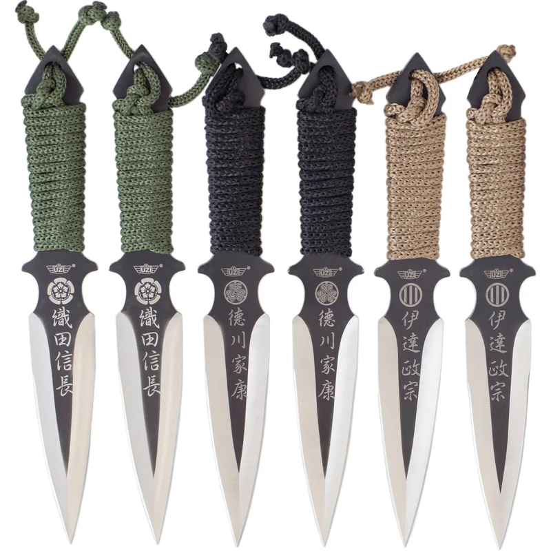 UZI Throwing Knives – Cord Wrapped