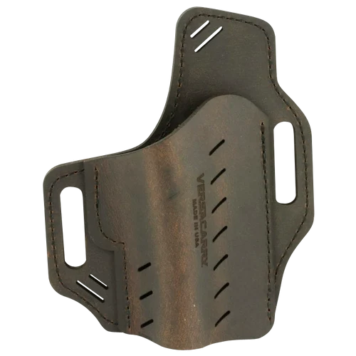 Versacarry Guardian Outside Waistband, Size 3, Distressed Brown Leather, Belt Slide, Fits Bersa Thunder, Fits Bersa BP, Fits Bersa Ultra Compact