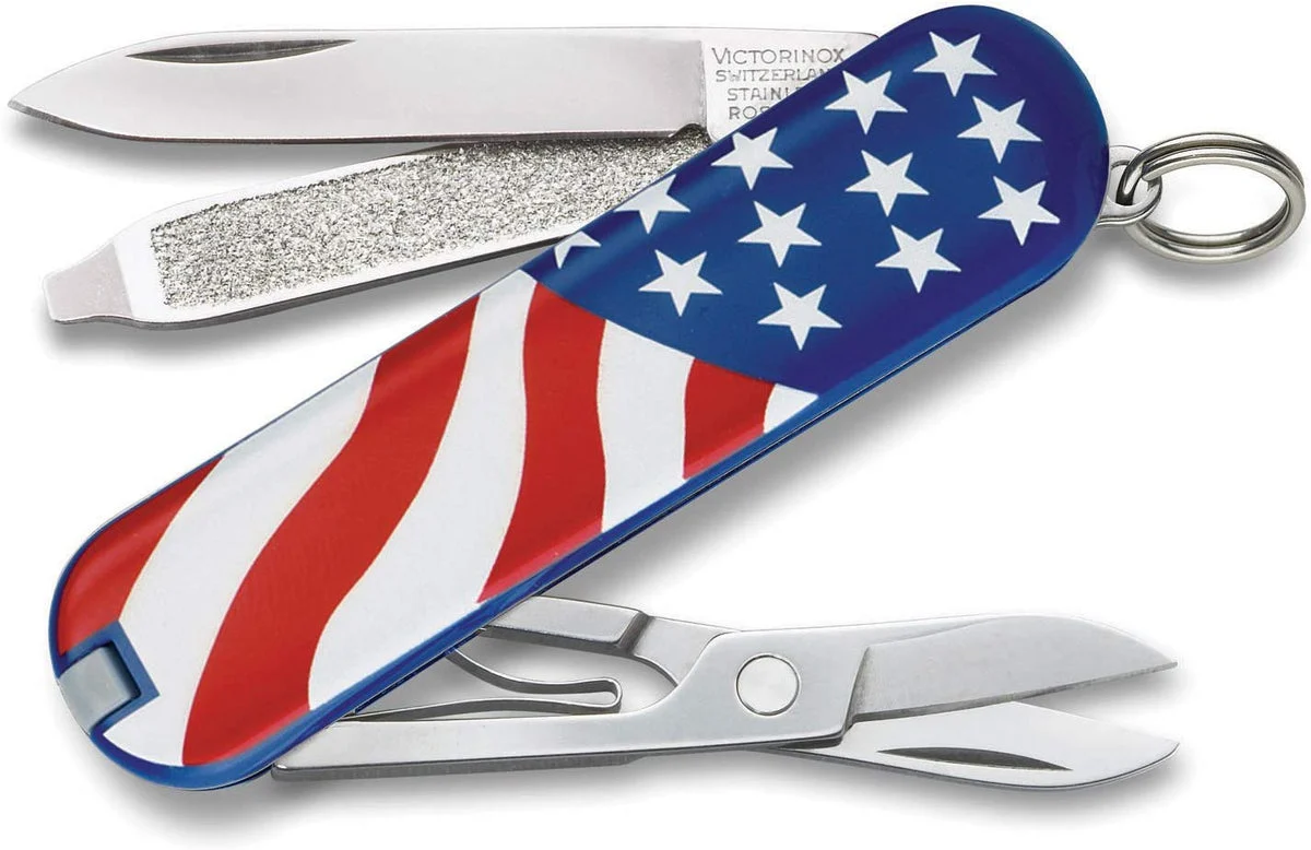 Victorinox Swiss Army Classic SD Pocket Knife American Flag
