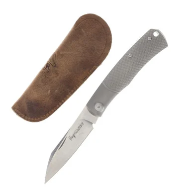 Viper Knives Hug Ti Folding Knife Geometric Titanium 3.125in Satin Blade V5990TIG